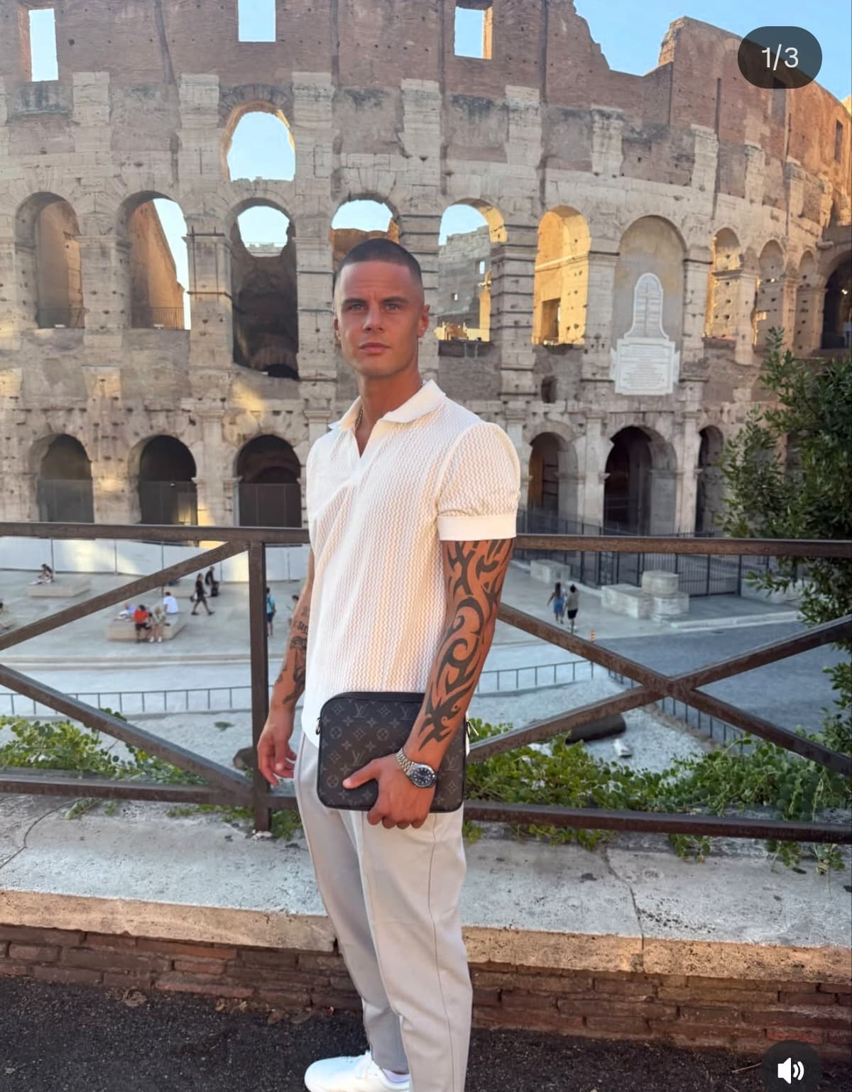 Rome, the Colosseum at dusk