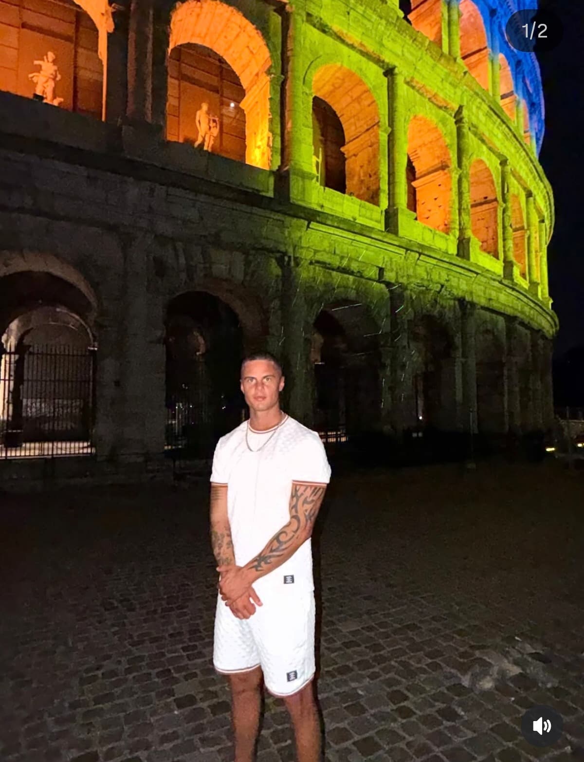 The Colosseum at night
